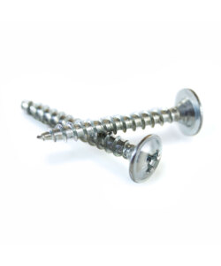 Truss washer head chipboard screws with raised countersunk head and cross recess