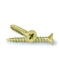 Chipboard screws with countersunk head and cross recess