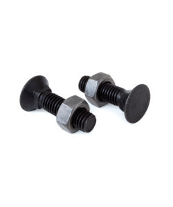 Flat countersunk square neck bolts with short square and hexagon nut DIN 608