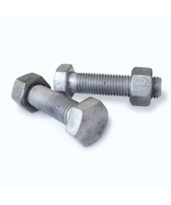 Hexagon head bolts with full thread ISO 4014/SB with nut ISO 4032